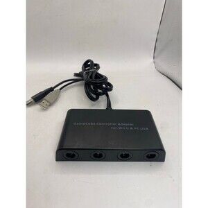 GameCube Controller Adapter 4 Port smash Bros Nintendo Switch Wii U & PC USB
